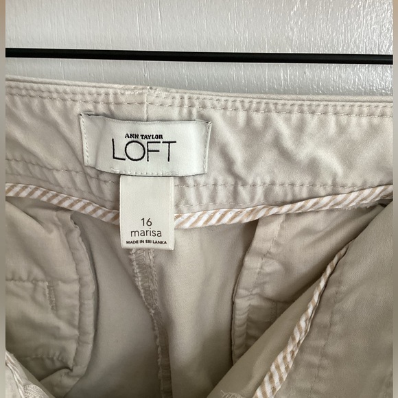 Ann Taylor LOFT Marissa pants khaki Size 16 - Picture 5 of 7